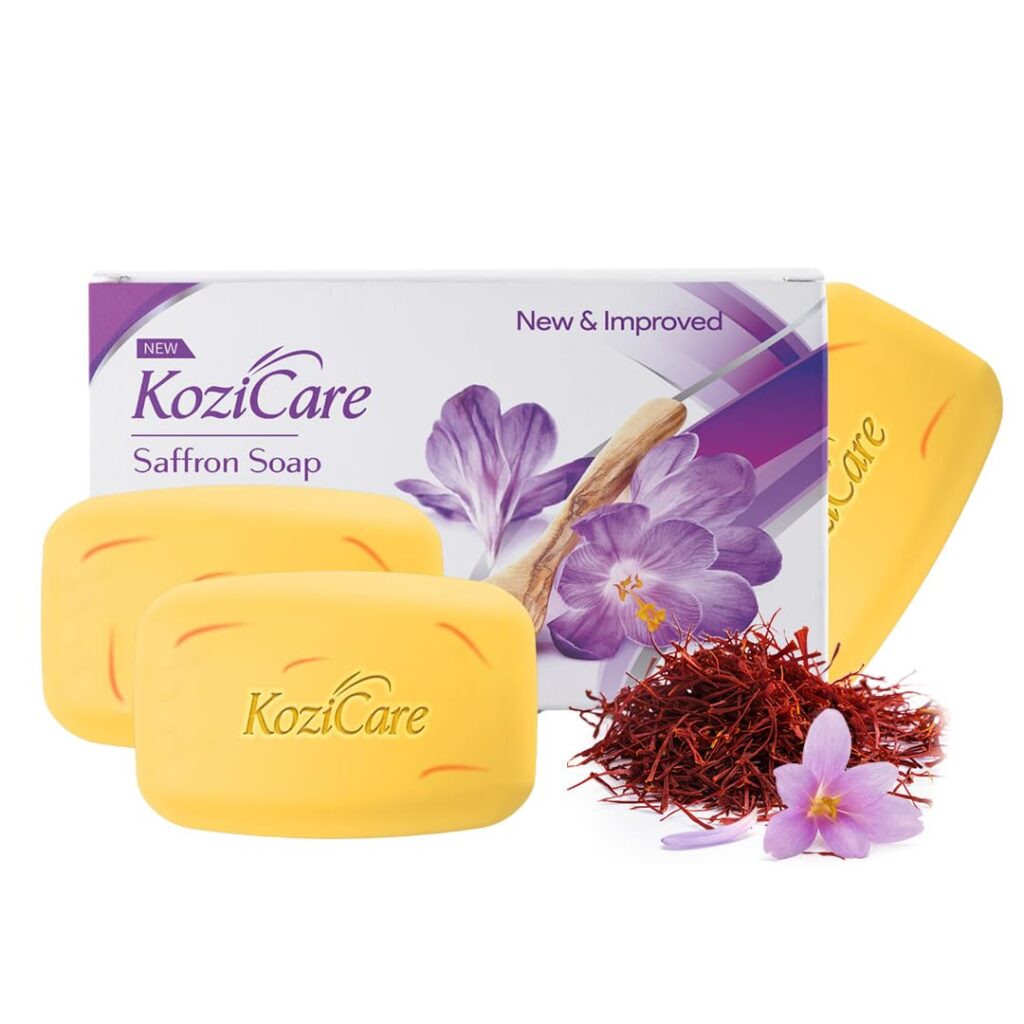 Kozicare Kojic Acid Soap & Glutathione Soap | Saffron Soap | Body Tan Removal Soap & Detan Soap | Soap for Men & Women | For Dark Spots, Excess Oil & Acne Scars | Even Out Skin...