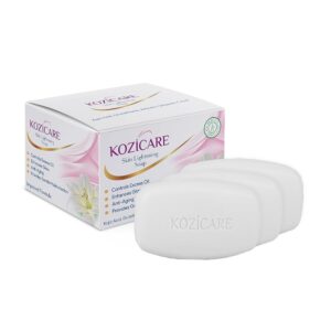 Kozicare Kojic Acid Soap & Glutathione | Whitening | Body Tan Removal | Bath for Men & Women | Remove Dark Spots & Hyperpigmentation | For Glowing Skin - Pack of 3