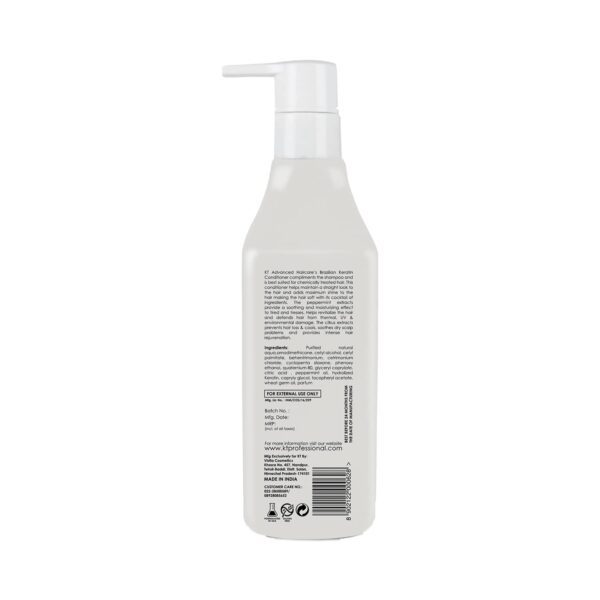 KT Professional Advanced Hair Care Brazilian Keratin shampoo,Conditioner & Botanical rose oil Combo - KT Professional