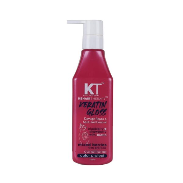KT Professional Keratin Gloss Damage Repair & Split End Control Conditioner (250ml) - KT Professional