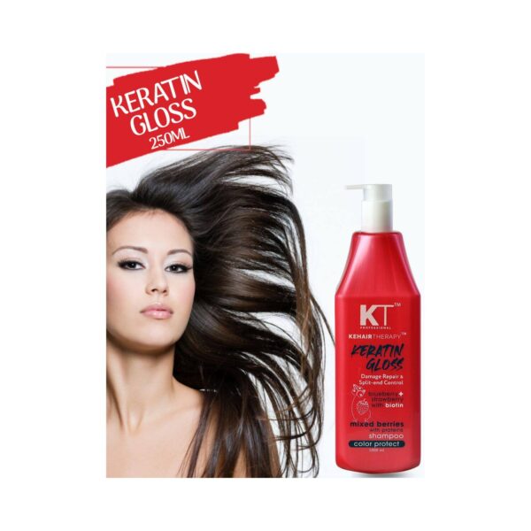 KT Professional Keratin Gloss Damage Repair & Split End Control Hair Conditioner (1000ml) - KT Professional