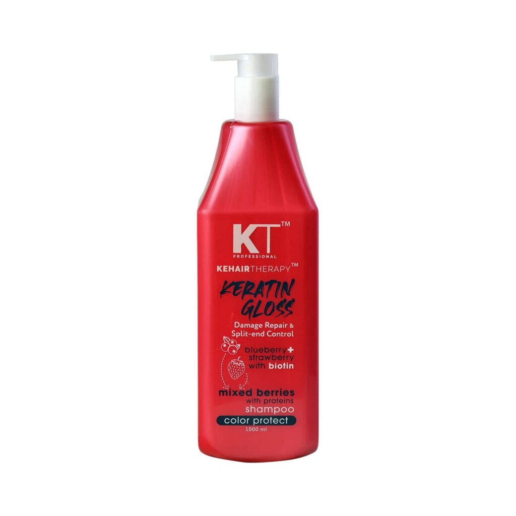 KT Professional Keratin Gloss Damage Repair & Split End Control Hair Conditioner (1000ml) - KT Professional