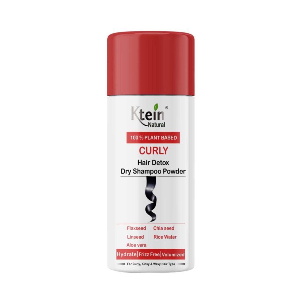 Ktein Natural 100% Plant Based Hair Detox Dry Shampoo Powder for Curly Hair (25 g) - Ktein