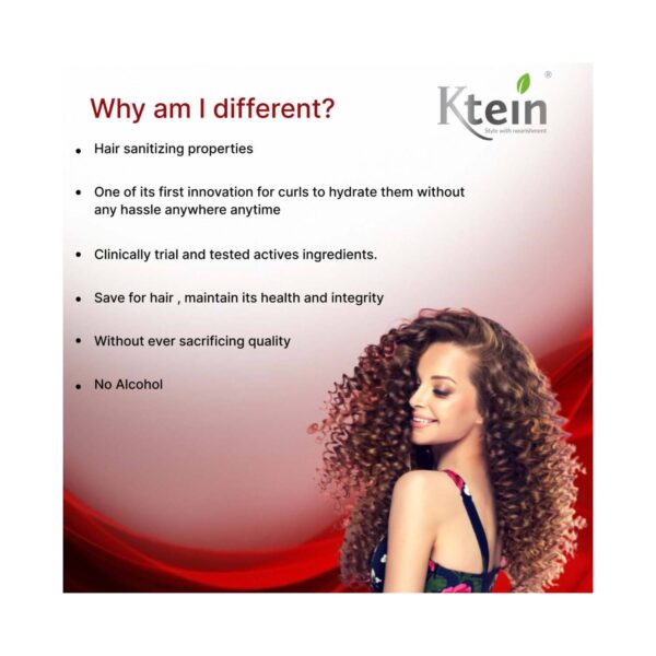 Ktein Natural 100% Plant Based Hair Detox Dry Shampoo Powder for Curly Hair (25 g) - Ktein