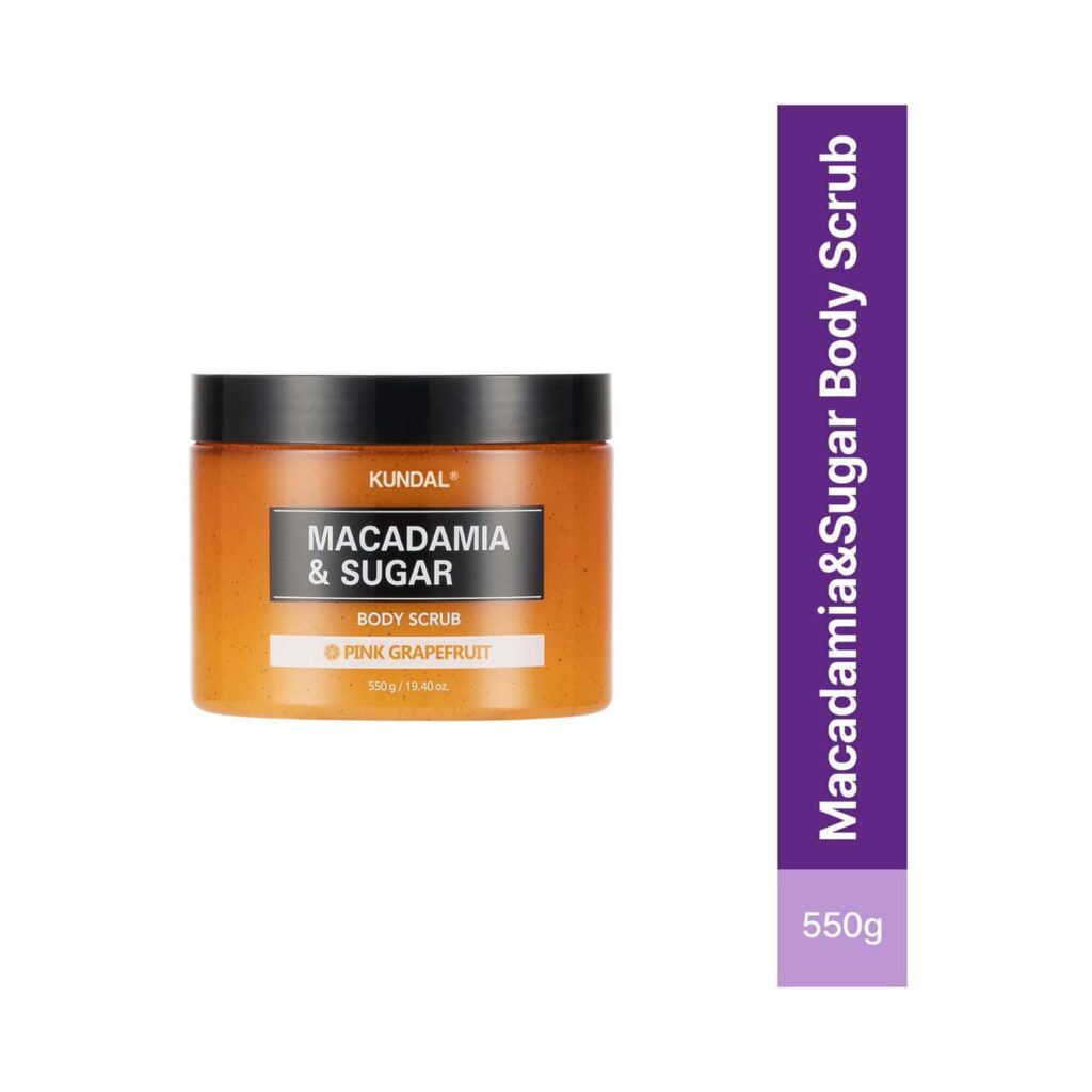 Kundal Pink Grapefruit Macadamia & Sugar Body Scrub (550g) - Kundal