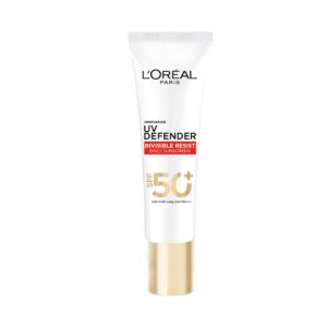 L’Oreal Paris Uv Defender Invisible Resist Daily Sunscreen SPF50+ PA++++ Lightweight (30 ml) - L'Oreal Paris