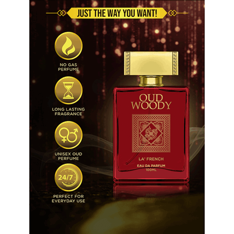 LA' French Oud Woody Eau De Parfum (100ml) - LA' French