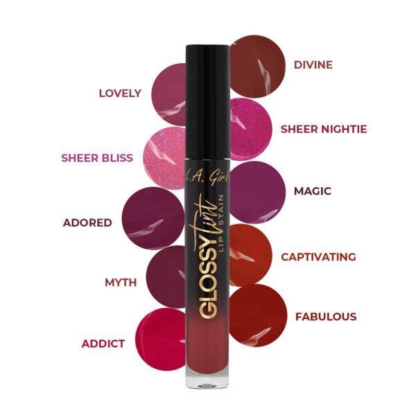 L.A. Girl Glossy Tint Lip Stain - GLC704 Sheer Nightie (2.9g) - L.A. Girl
