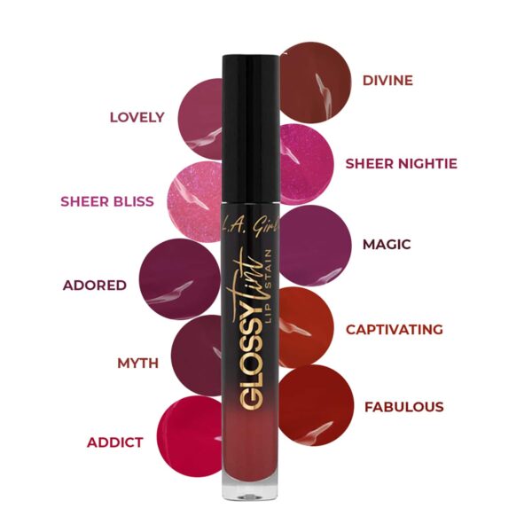 L.A. Girl Glossy Tint Lip Stain - GLC708 Captivating (2.9g) - L.A. Girl