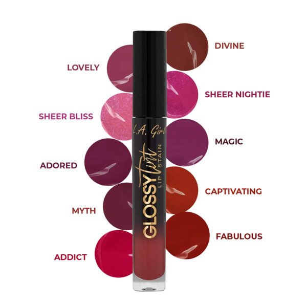 L.A. Girl Glossy Tint Lip Stain - GLC709 Addict (2.9g) - L.A. Girl