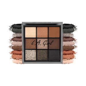 L.A. Girl Keep It Playful 9 Color Eyeshadow Palette - GES433 Downplay (14g) - L.A. Girl