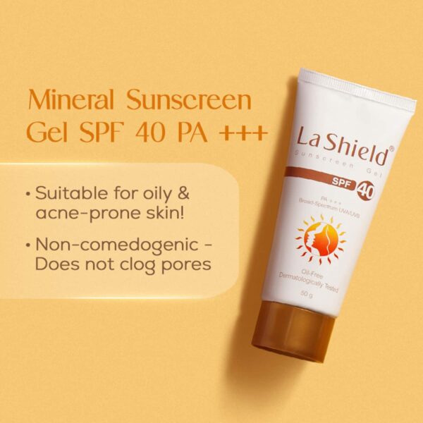La Shield Anti Acne SPF 40+ & PA+++ Sunscreen Gel (50 g) - La Shield