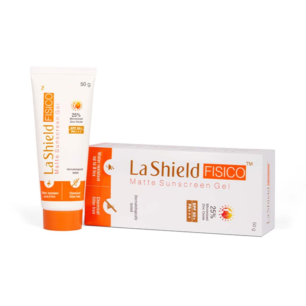 La Shield FISICO SPF 50+ & PA+++ Sunscreen Gel (50g) - La Shield