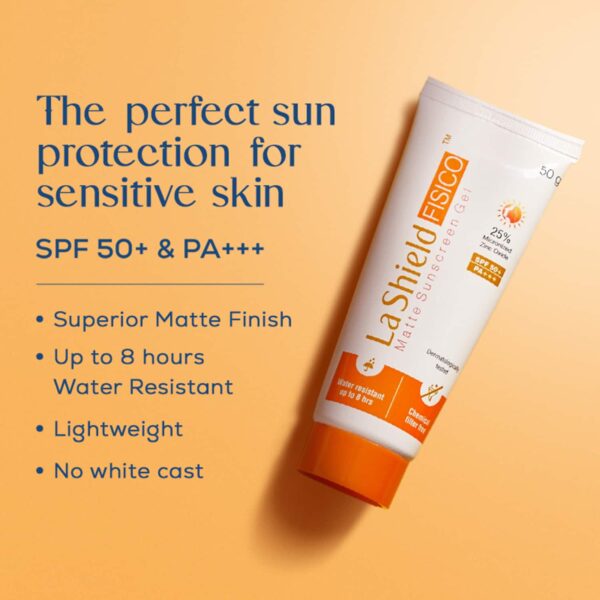 La Shield FISICO SPF 50+ & PA+++ Sunscreen Gel Pack of 2 (50 g) Combo - La Shield