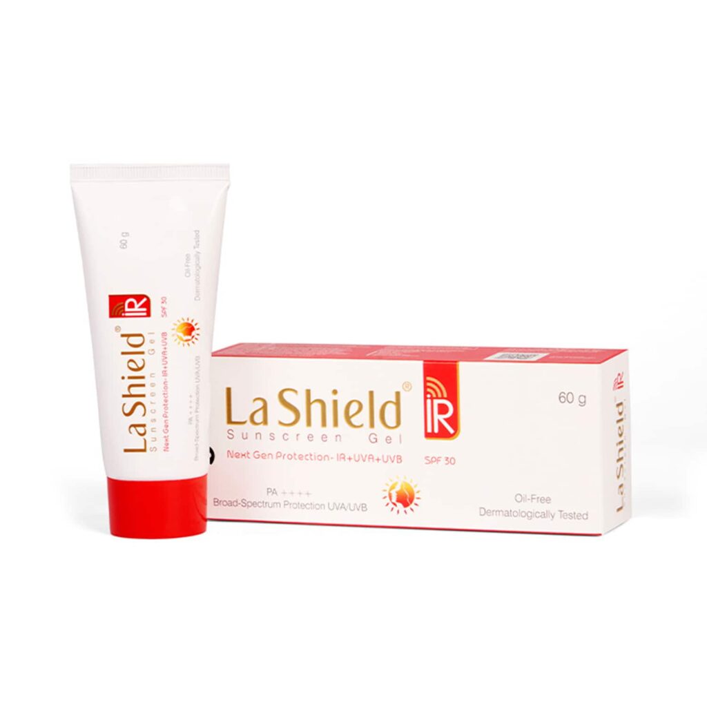 La Shield IR SPF 30+ & PA+++ Sunscreen Gel (60g) - La Shield