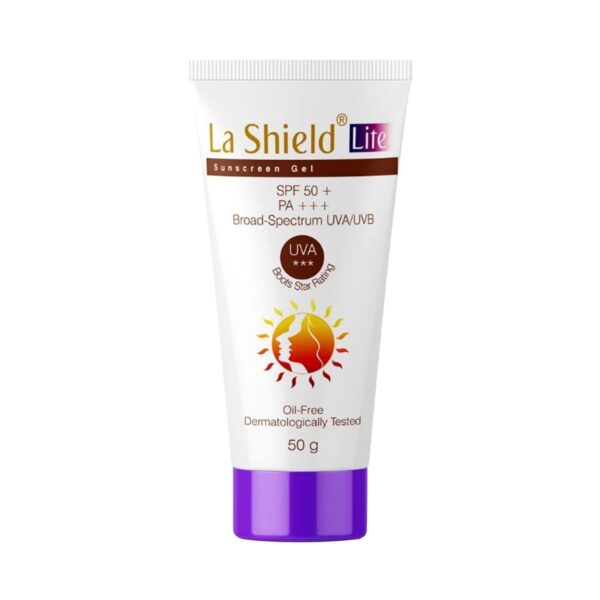 La Shield Lite SPF 50+ & PA+++ Sunscreen Gel Pack of 2 (50 g) Combo - La Shield