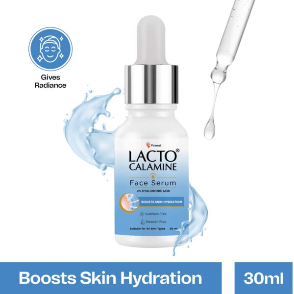 Lacto Calamine 2% Hyaluronic acid face serum with Penta-Ceramide for Plump & Bouncy skin (30ml) - Lacto Calamine