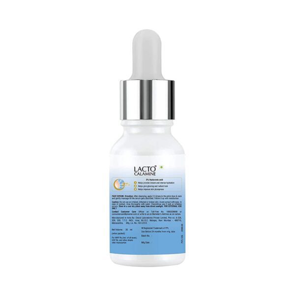 Lacto Calamine 2% Hyaluronic acid face serum with Penta-Ceramide for Plump & Bouncy skin (30ml) - Lacto Calamine