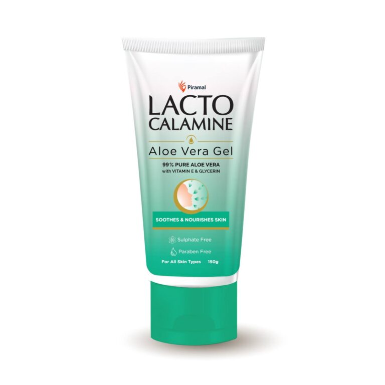 Lacto Calamine Aloe Vera Gel with 99% Natural Aloe Vera, Vitamin E & Glycerin for Hair & Face (150g) - Lacto Calamine