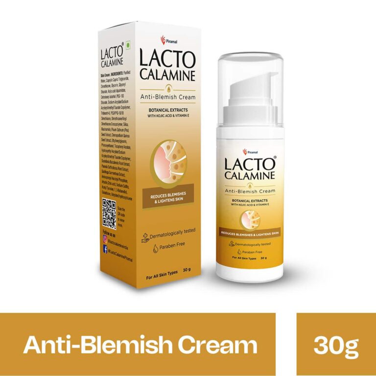Lacto Calamine Anti Blemish & Pigmentation Removal Cream with botanical extracts,Lighten Marks (30g) - Lacto Calamine