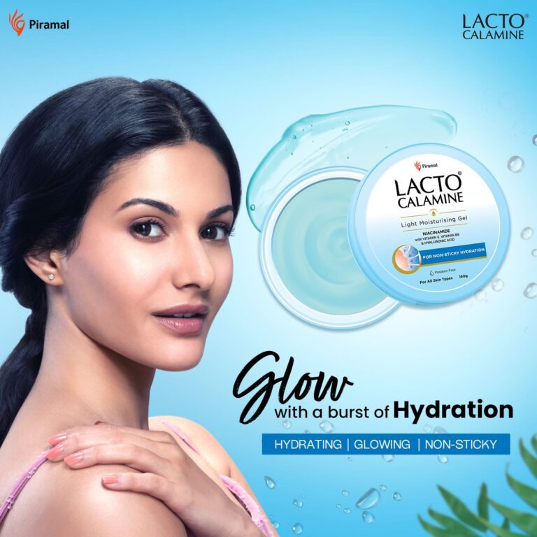 Lacto Calamine gel based Face Moisturizer with Niacinamide, Hyaluronic Acid,Vitamin E & B5 (150g) - Lacto Calamine