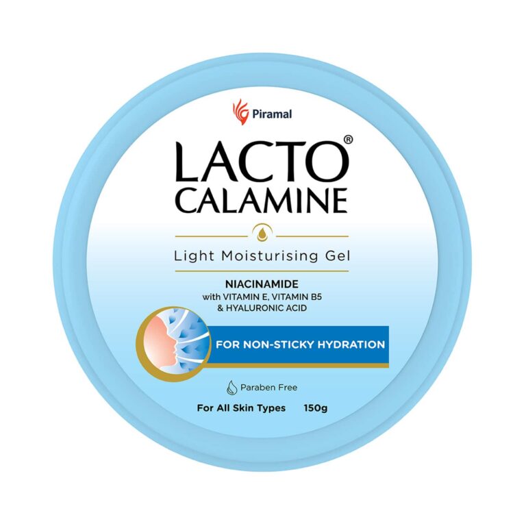 Lacto Calamine gel based Face Moisturizer with Niacinamide, Hyaluronic Acid,Vitamin E & B5 (150g) - Lacto Calamine