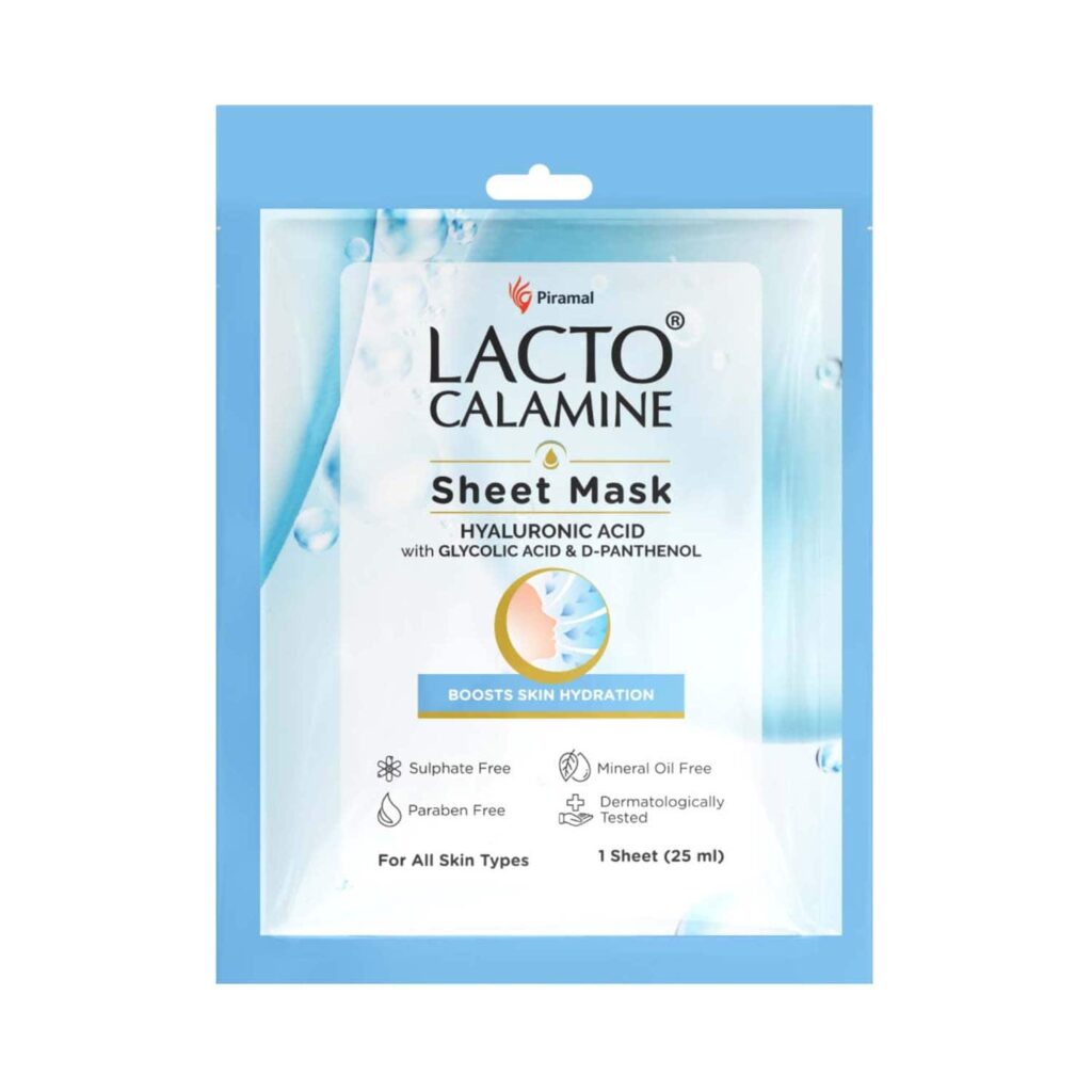 Lacto Calamine Hyaluronic Acid Face Sheet Mask (25ml) - Lacto Calamine