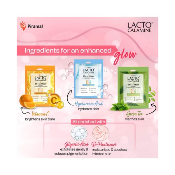 Lacto Calamine Hyaluronic Acid Face Sheet Mask (25ml) - Lacto Calamine