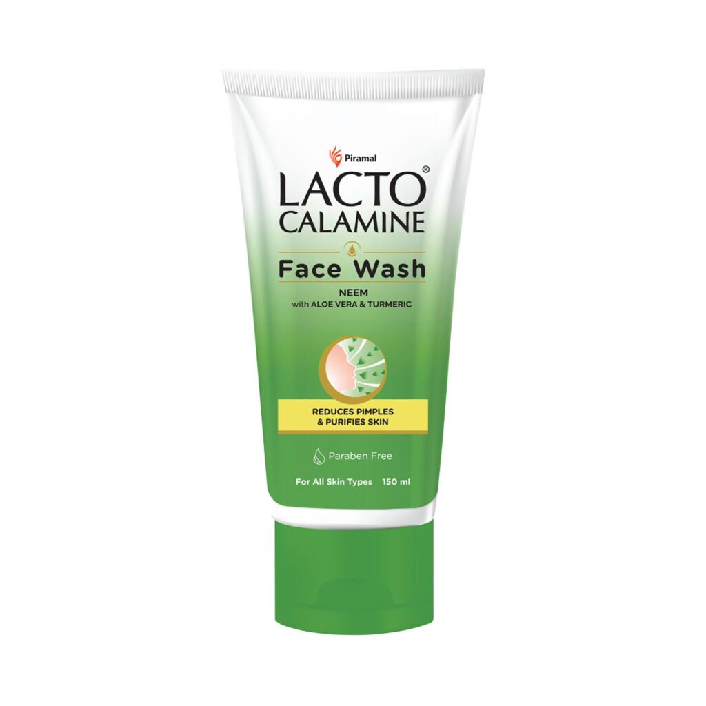 Lacto Calamine Neem With Aloe Vera & Turmeric Facewash (150ml) - Lacto Calamine