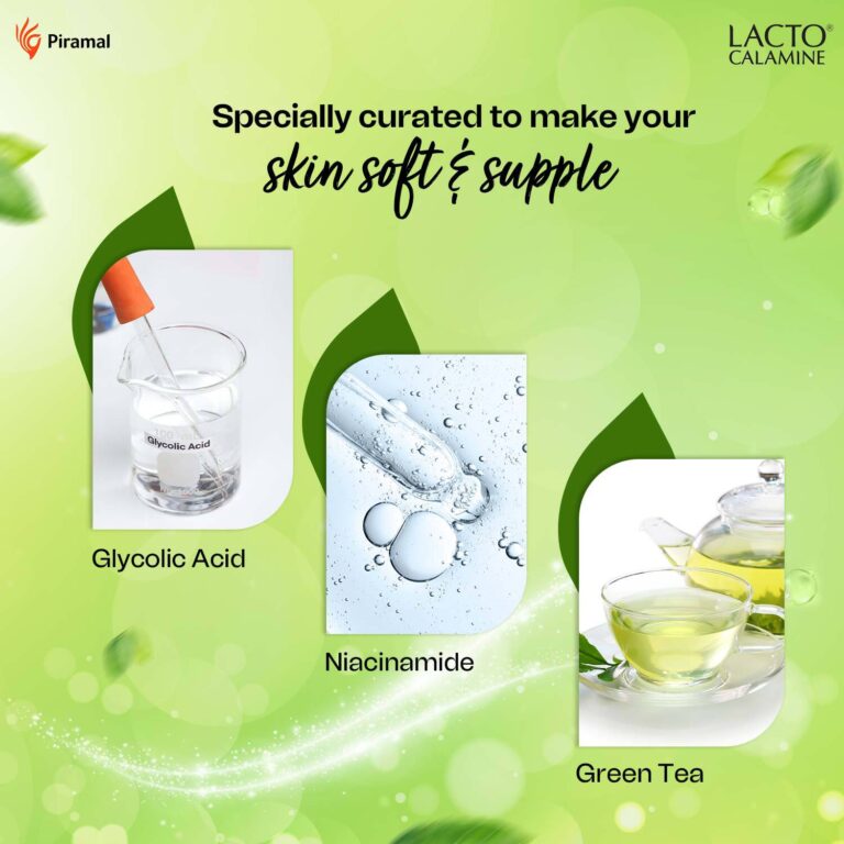 Lacto Calamine Night Gel With Green Tea + Glycolic Acid & Niacinamide for Overnight Hydration (50g) - Lacto Calamine