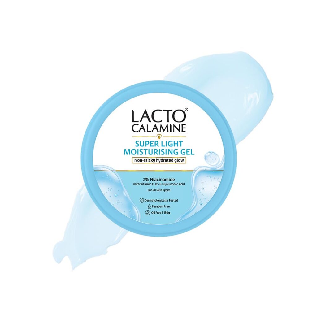 Lacto Calamine Super Light Moisturizer for Face | 150g | Moisturiser for Oily Skin with Niacinamide, Hyaluronic Acid | Face Moisturizer with 300% Instant Hydration, 90% Stronger...