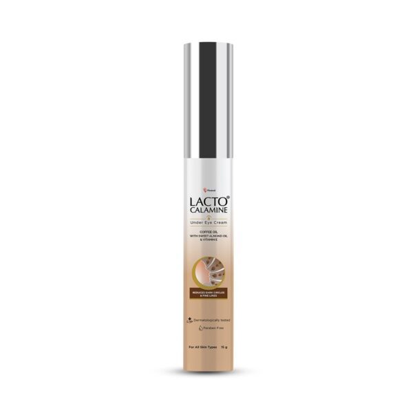 Lacto Calamine Under Eye Cream for Dark Circles with Coffee Oil,Vitamin E, B3 & Multi-Peptides (30g) - Lacto Calamine