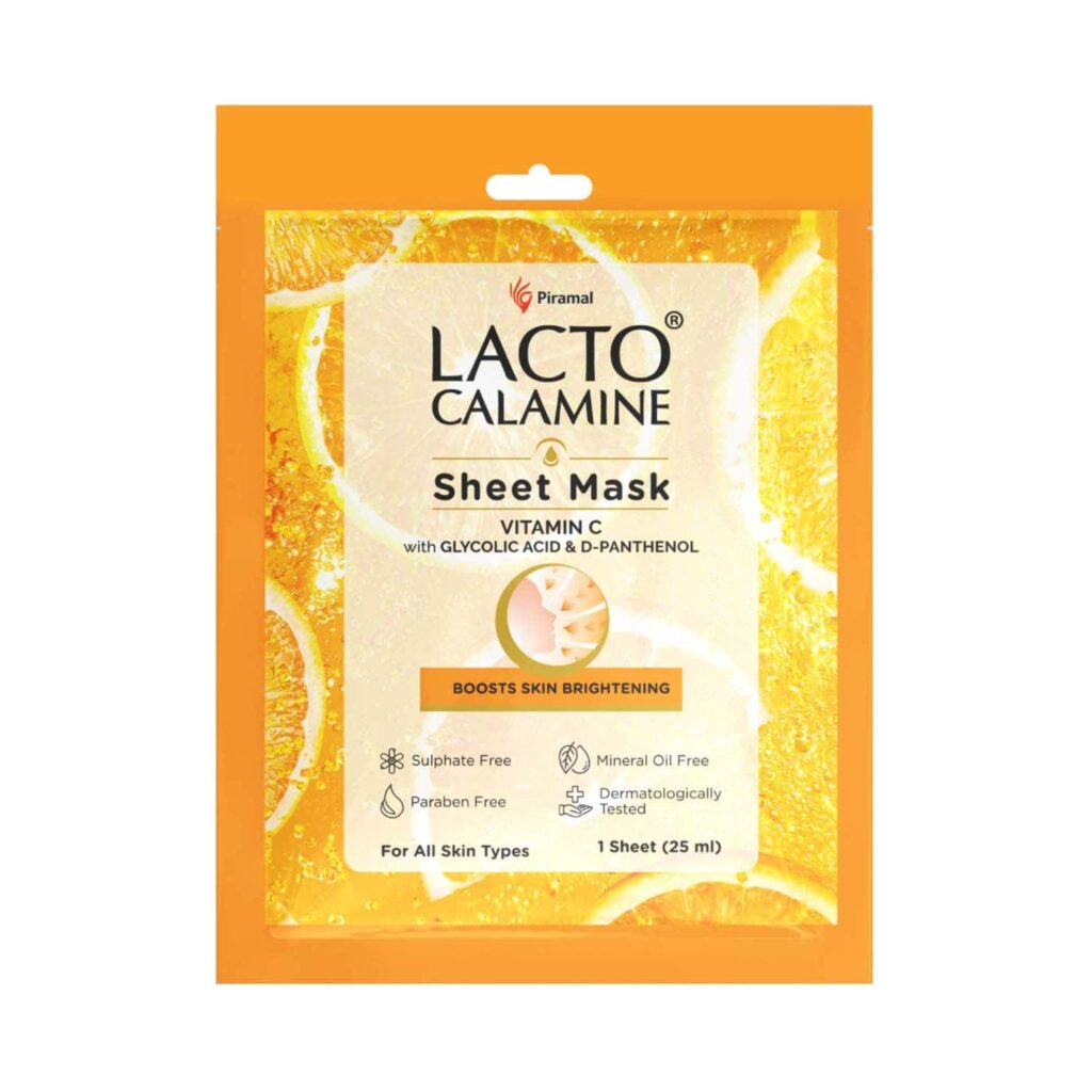 Lacto Calamine Vitamin C Face Sheet Mask (25ml) - Lacto Calamine