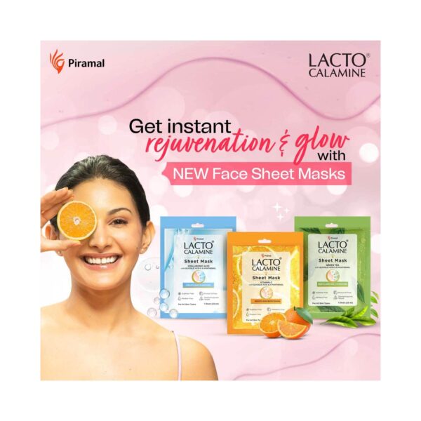 Lacto Calamine Vitamin C Face Sheet Mask (25ml) - Lacto Calamine
