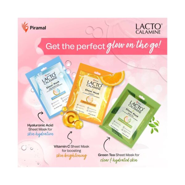 Lacto Calamine Vitamin C Face Sheet Mask (25ml) - Lacto Calamine