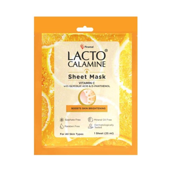 Lacto Calamine Vitamin C Face Sheet Mask (25ml) - Lacto Calamine