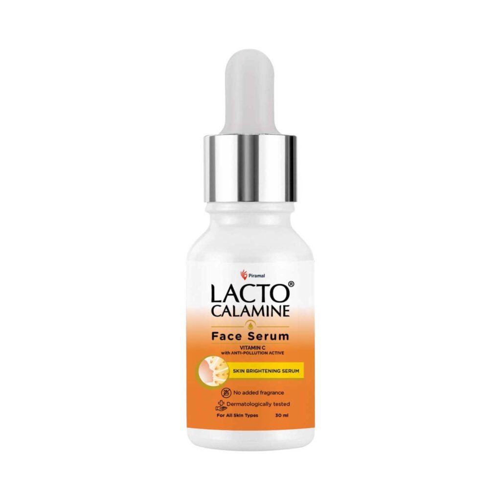 Lacto Calamine Vitamin C Serum With Pollushield, Vitamin E, B3 & B5 (30ml) - Lacto Calamine