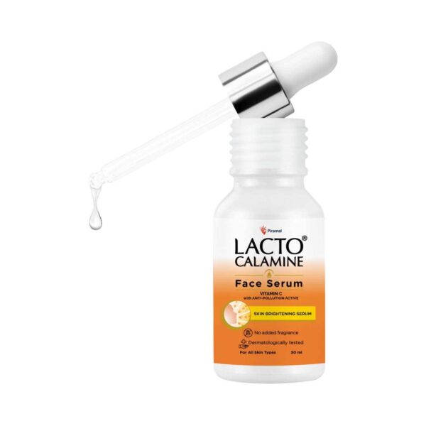 Lacto Calamine Vitamin C Serum With Pollushield, Vitamin E, B3 & B5 (30ml) - Lacto Calamine