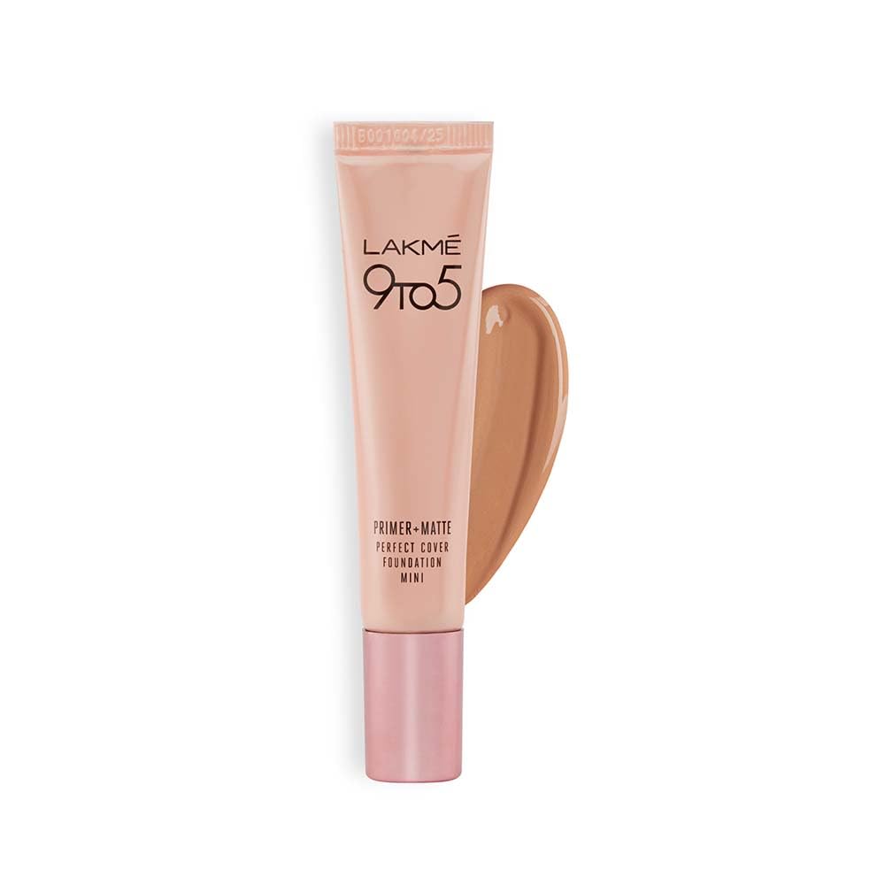 LAKMÉ 9-5 P+M Fdn Cool Rose 15Ml, Full Coverage, Matte Finish, Lotion, Normal Skin