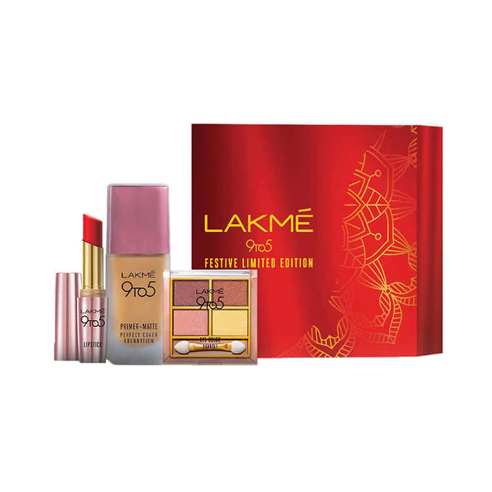 LAKMÉ 9 To 5 Festive Limited Edition Kit Multicolor, 1 Count