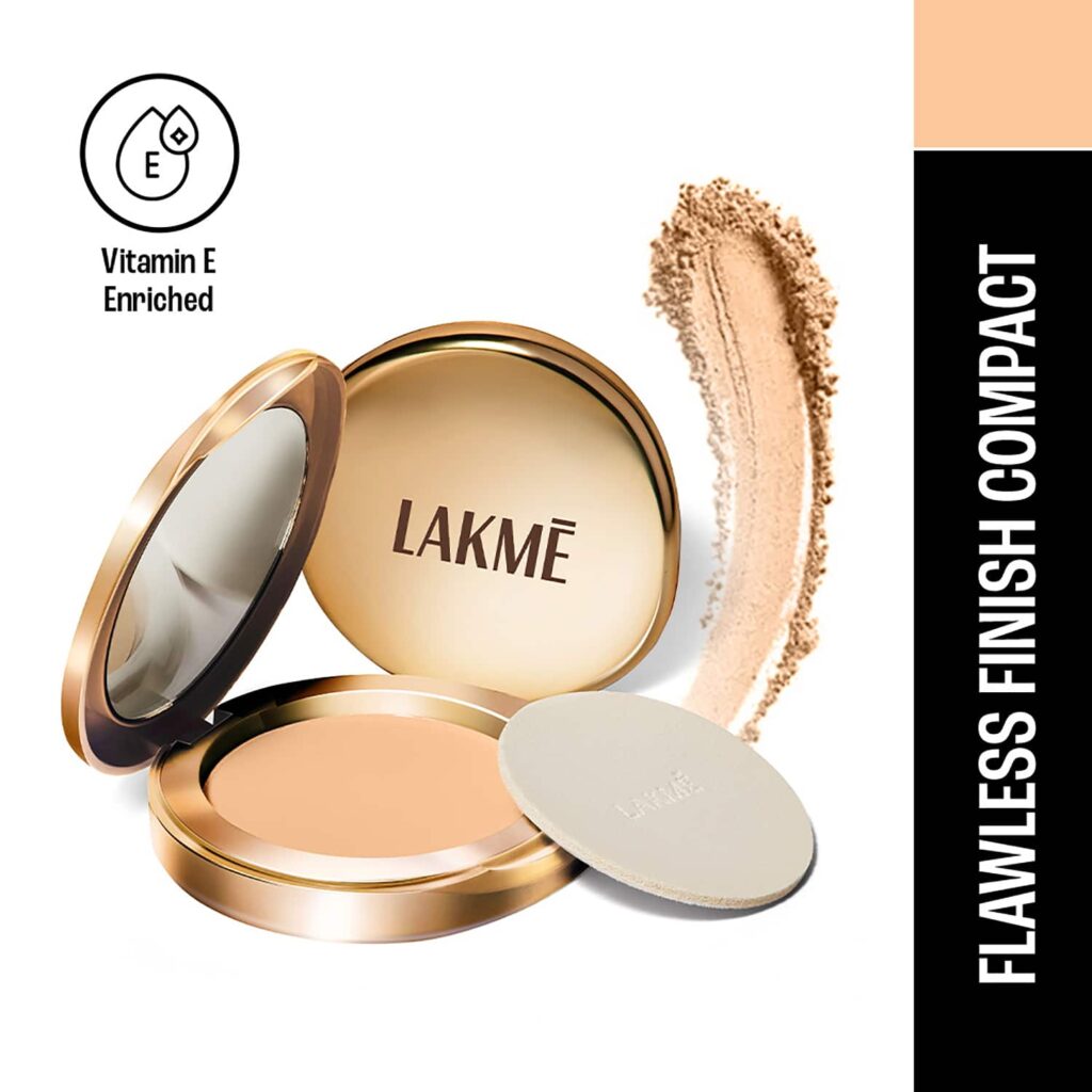 Lakme 9 to 5 Powerplay Matte Compact Oil Control Formula with Vitamin E - Melon (8 g) - Lakme