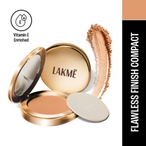 Lakme 9 to 5 Powerplay Matte Compact, Oil Control Formula, With Vitamin E, Almond (8 g) - Lakme