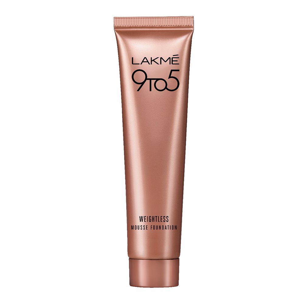 LAKMÉ 9 To 5 Powerplay Mousse Foundation Mini, Beige Vanilla (6G) | Natural Matte Finish Foundation Cream | Mousse Long Lasting , Full, All