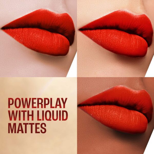 Lakme 9 To 5 Powerplay Priming Matte Liquid Lip - Fiery Scarlet (4.2 ml) - Lakme