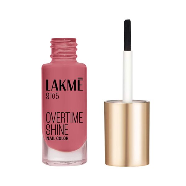 Lakme 9 to 5 Primer + Gloss Nail Color - Ruby Rush (6 ml) - Lakme