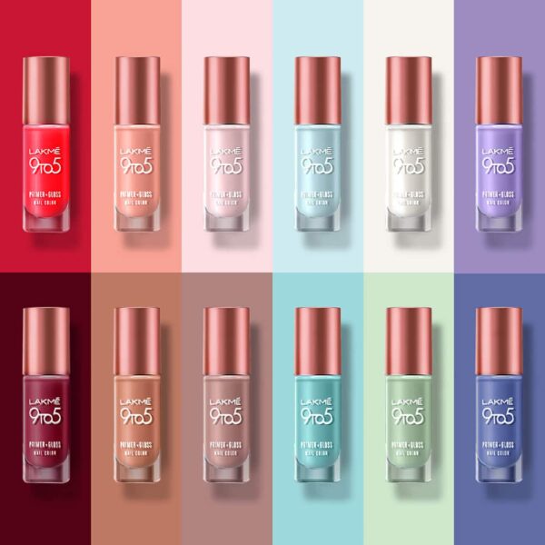 Lakme 9 to 5 Primer + Gloss Nail Color - Teal Deal (6 ml) - Lakme