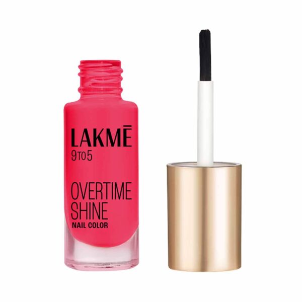 Lakme 9 to 5 Primer + Gloss Nail Colour - Red Carnival (6 ml) - Lakme