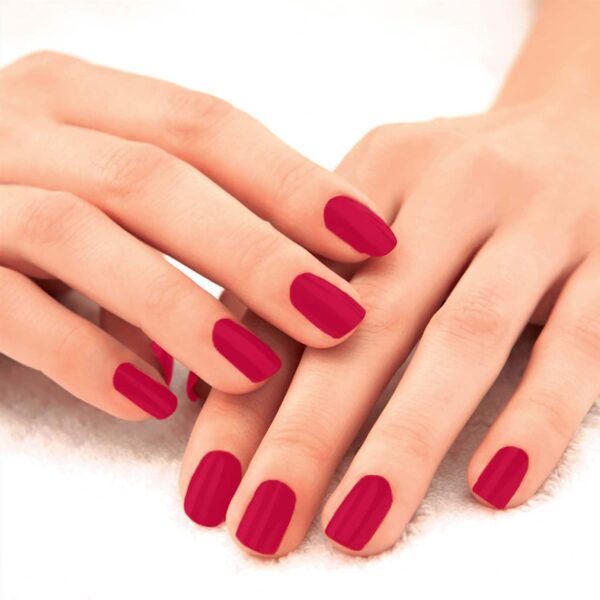 Lakme 9 to 5 Primer + Gloss Nail Colour - Red Carnival (6 ml) - Lakme