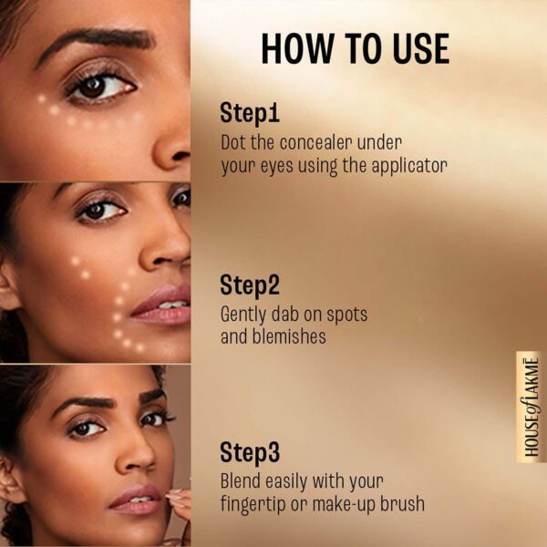 Lakme 9to5 Powerplay Priming Concealer Built in Primer Hydrating - 38 Walnut (5.4 ml) - Lakme