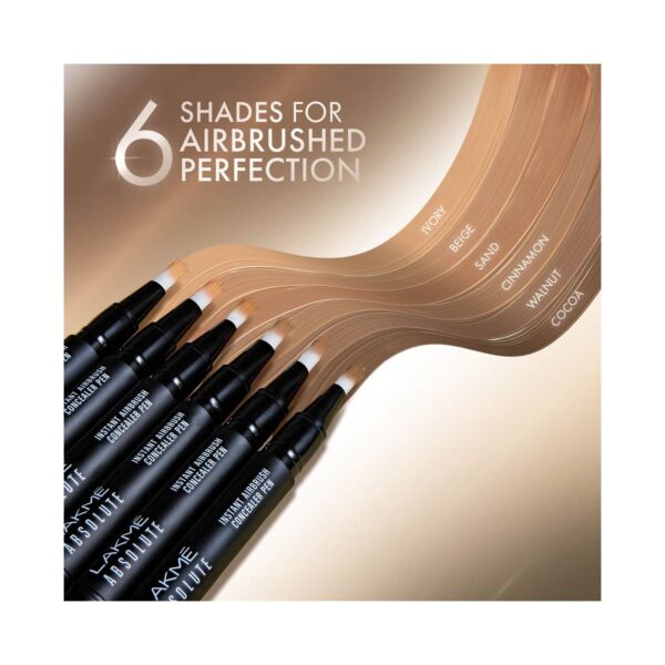 Lakme Absolute Instant Airbrush Concealer Pen - Sand (1.8g) - Lakme